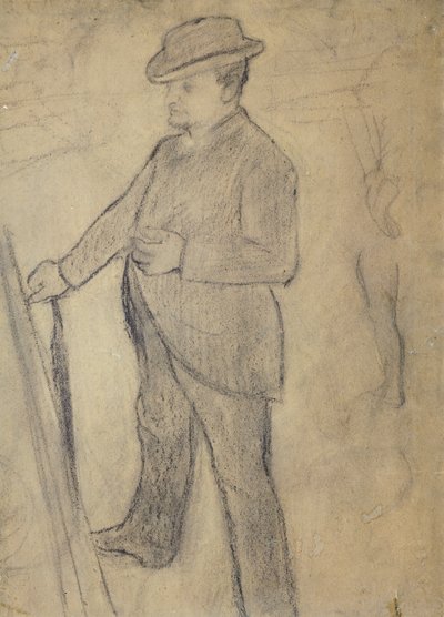 Portrait of Boldini, by Edgar Degas (1834-1917), drawing بواسطة جيوفاني بولديني