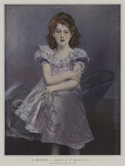 صورة مدموزيل بياتريس دي سي ... بواسطة Giovanni Boldini