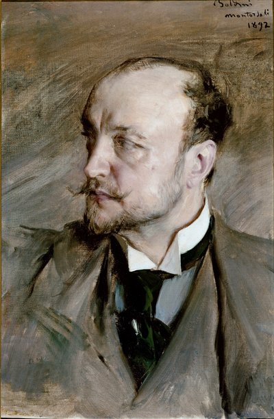 بورتريه ذاتي لوحة مونتورسولي بقلم جيوفاني بولديني (1842-1931) 1892 شمس 59x39 سم فلورنسا ، معرض أوفيزي بواسطة جيوفاني بولديني