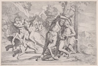 تعليم أخيل ، 1650-55. بواسطة جيوفاني سيزار تيستا