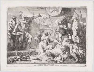 تضحية بوليكسينا ، 1776. بواسطة جيوفاني ديفيد