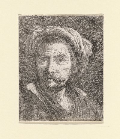 رجل عجوز مع عمامة ، من Raccolta di Teste (مجموعة من الرؤوس) بواسطة جيوفاني دومينيكو تيبولو