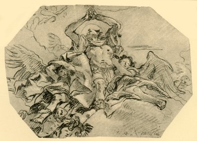 صلاة القديس محاطة بالملائكة ، 1762 ، 1928 بواسطة جيوفاني دومينيكو تيبولو