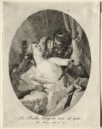 Tarquin و Lucretia بواسطة جيوفاني دومينيكو تيبولو