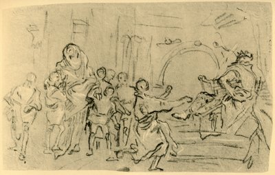 أم المكابيين قبل أنطيوخس ، c1759 ، 1928 بواسطة جيوفاني دومينيكو تيبولو