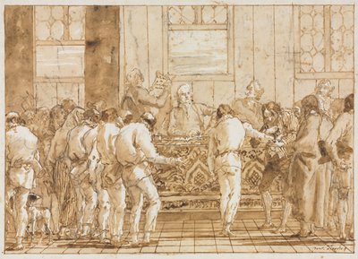 المحاكمة ، 1790s. بواسطة جيوفاني دومينيكو تيبولو