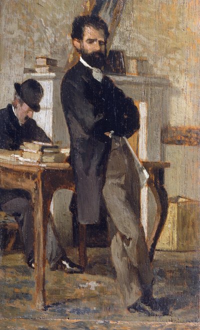 صورة المحامي بونجيوفاني ، بقلم جيوفاني فاتوري (1825-1908) ، زيت على قماش ، 24x14.4 سم بواسطة جيوفاني فاتوري