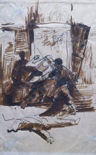 Soldiers in action in a house بواسطة جيوفاني فاتوري