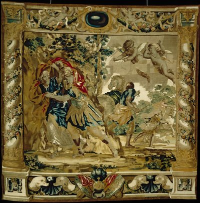 ديدو وأينياس يبحثان عن ملجأ من العاصفة بواسطة جيوفاني فرانشيسكو (1610-62) رومانيلي