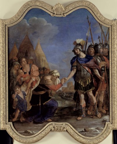 Volumnia قبل Coriolanus ، 1643 بواسطة جيوفاني فرانشيسكو باربيري (Il Guercino)