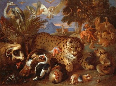Orpheus ساحرة الحيوانات بواسطة جيوفاني فرانشيسكو كاستيجليون