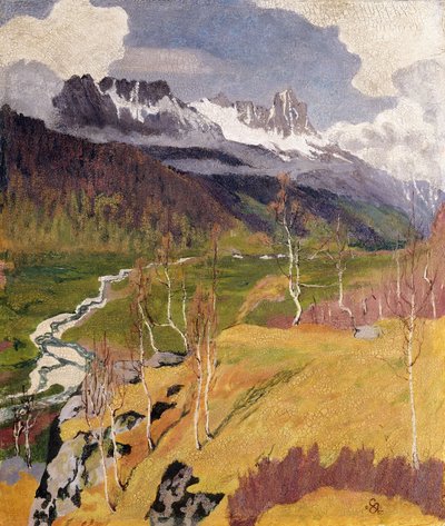 منظر الخريف Herbstlandschaft ، 1903 بواسطة جيوفاني جياكوميتي