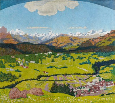 بانوراما فيلمز. ثلاثية ، لوحة مركزية ، 1904. بواسطة جيوفاني جياكوميتي