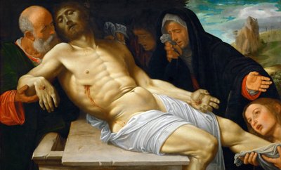 عصر النهضة: الرثاء على المسيح par Savoldo ، جيوفاني جيرولامو (1480 / 85-1548) ، حوالي 1515-1520. زيت على خشب ، 72.5 × 118.5. متحف تاريخ الفن ، فيين بواسطة جيوفاني جيرولامو سافولدو