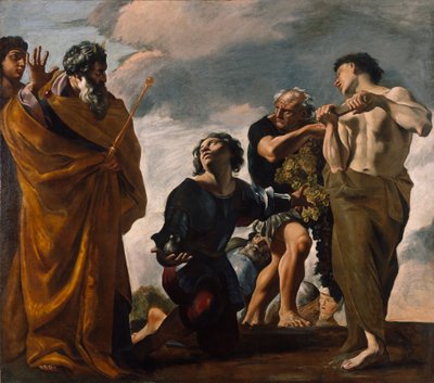 موسى ورسل من كنعان ، 1621-24 بواسطة جيوفاني لانفرانكو