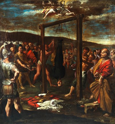 استشهاد القديس يوسف القسيس 1640-1645. بواسطة جيوفاني لانفرانكو