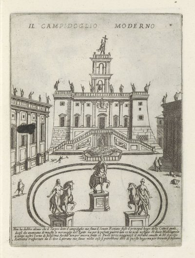 روما Capitool te مبنى الكابيتول الحديث (العنوان على الكائن) Moderne en Antieke monuments en bouwwerken in Rome (عنوان السلسلة) زخارف المباني القديمة والحديثة في مدينة ألما في روما (عنوان السلسلة) بواسطة جيوفاني ماجي