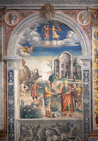Fresco by Giovanni Maria Falconetto (1468-1535), Hall of Zodiac, Palazzo D