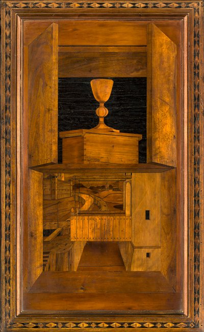 كورال Lignaean الكنسي ، مرصع بواسطة Giovanni Maria Platina 1484 ، Superior Stall بواسطة جيوفاني ماريا بلاتينا