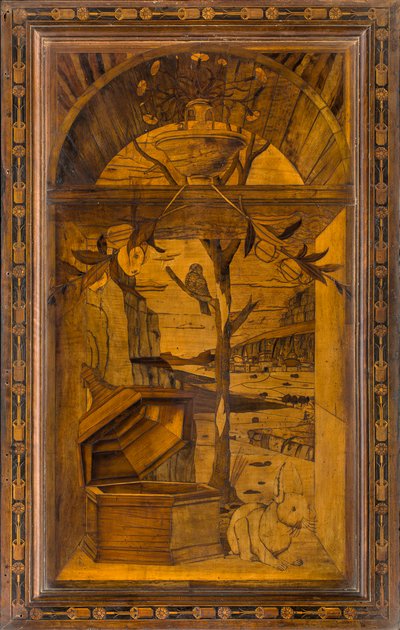 كورال Lignaean الكنسي ، مرصع بواسطة Giovanni Maria Platina 1484 ، Superior Stall بواسطة جيوفاني ماريا بلاتينا