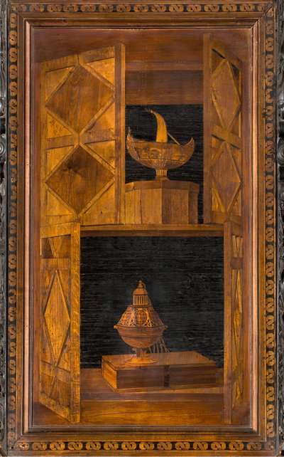 كورال Lignaean الكنسي ، مرصع بواسطة Giovanni Maria Platina 1484 ، Superior Stall بواسطة جيوفاني ماريا بلاتينا