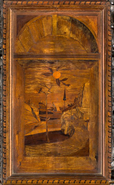 كورال Lignaean الكنسي ، مرصع بواسطة Giovanni Maria Platina 1484 ، Superior Stall بواسطة جيوفاني ماريا بلاتينا
