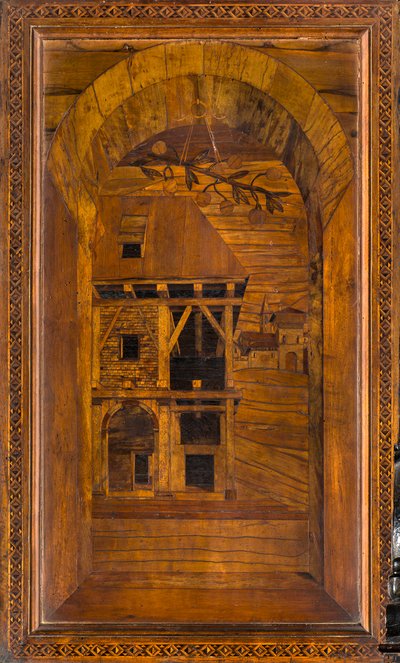 كورال Lignaean الكنسي ، مرصع بواسطة Giovanni Maria Platina 1484 ، Superior Stall بواسطة جيوفاني ماريا بلاتينا