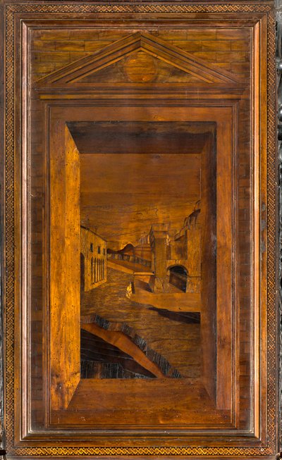 كورال Lignaean الكنسي ، مرصع بواسطة Giovanni Maria Platina 1484 ، Superior Stall بواسطة جيوفاني ماريا بلاتينا
