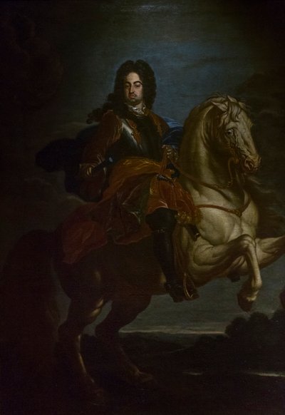 بورتريه لفرانشيسكو فارنيزي على ظهر حصان، حوالي 1705 (زيت على قماش) بواسطة دعا جيوفاني ماريا ديلي موليناريتو بيان