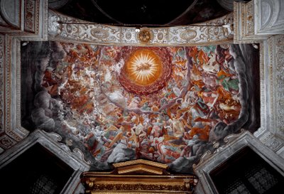 الملائكة في قبة المجد Decoree of Frescoes بقلم جيوفان باولو لومازو (1538-1600) بواسطة جيوفاني باولو لومازو