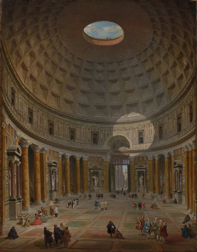 داخل البانثيون ، روما بواسطة Giovanni Paolo Panini