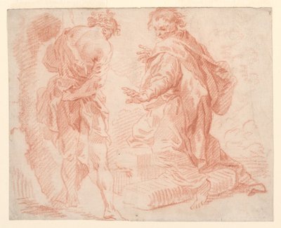 شخصيات واقفة و ركبة بواسطة Giovanni Paolo Panini