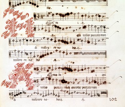 Agnus Dei من "Mages of Mantua" بقلم جيوفاني بييرلويجي دا باليسترينا (1525 - 1594) ، ملحن إيطالي. بواسطة جيوفاني بييرلويجي دا (بعد) باليسترينا