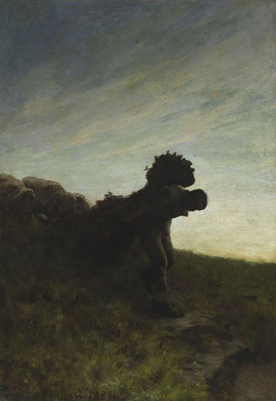 العمل الأخير لليوم المهمة الأخيرة لليوم ، 1884. بواسطة جيوفاني سيجانتيني