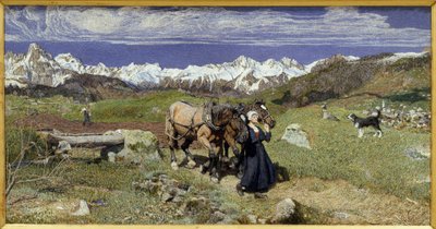 جبال الألب في الربيع (1879 ، زيت على قماش) بواسطة جيوفاني سيجانتيني