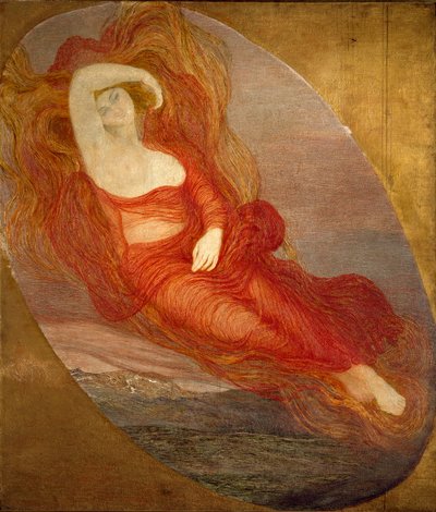 لوحة إلهة الحب لجيوفاني سيجانتيني (1858-1899) 1894-1897 صن. 210x133 سم ميلان ، Galleria d'Arte Moderna بواسطة جيوفاني سيجانتيني