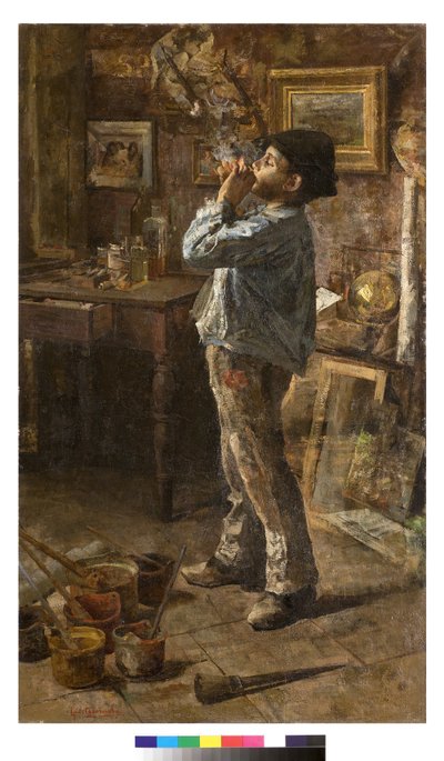 أنا رسام أيضًا أو ديلتانت أو استوديو الرسامين ، 1885 بواسطة جيوفاني سوتوكورنولا