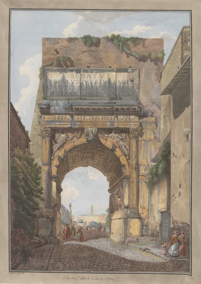 قوس تيتوس ، كاليفورنيا. 1780. المؤلفون: جيوفاني فولباتو ، لويس دوكروس. بواسطة جيوفاني فولباتو ، لويس دوكروس