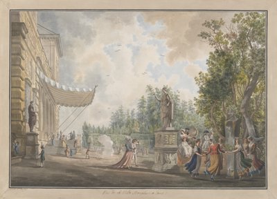فيلا بورغيزي ، كاليفورنيا. 1780. المؤلفون: جيوفاني فولباتو ، لويس دوكروس. بواسطة جيوفاني فولباتو ، لويس دوكروس