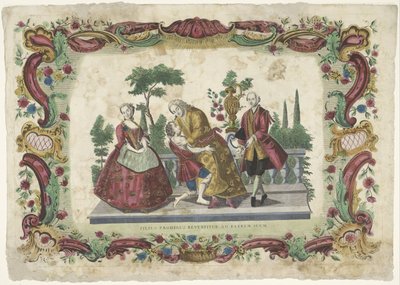 De verloren Zoon Terug Bij Zijn Vader يعود الابن الضال إلى والده (العنوان على الشيء) بواسطة عائلة Remondini