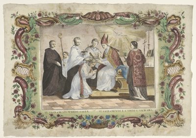 سر الكهنوت السادس. sacramentum ordo sacer / السادس. sacramento la orden sacrada (العنوان على الكائن) الأسرار السبعة (عنوان السلسلة) بواسطة عائلة Remondini