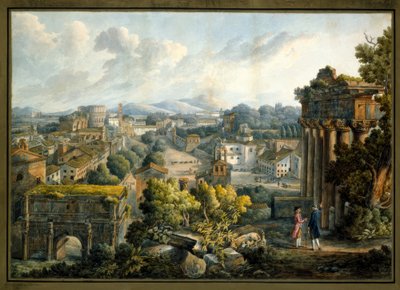 منظر للمنتدى الروماني بواسطة جيوفاني فولباتو