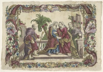 زيارة La visitacion de nuestra señora / زيارة B. Marie V. إلى سانت إليزابيث (عنوان السلسلة) بواسطة عائلة Remondini