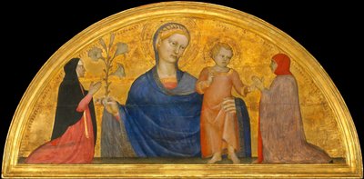 مادونا والطفل مع المانحين ، كاليفورنيا. 1365. بواسطة جيوفاني دا ميلانو