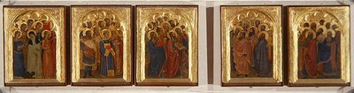 Predella ، Polyptych من القديسين والعذارى والشهداء (تمبرا على لوحة) بواسطة جيوفاني دا ميلانو
