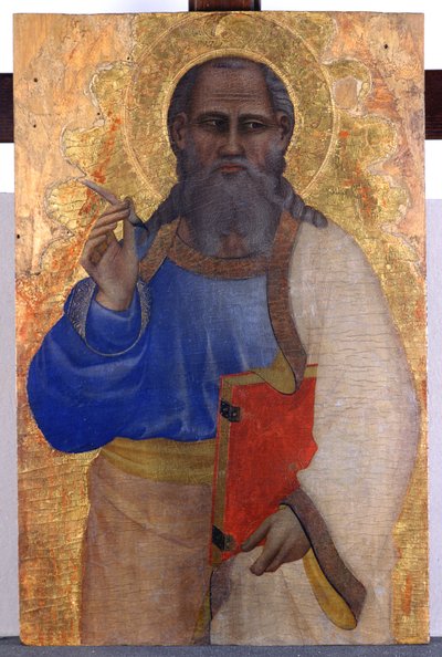 يوحنا الإنجيلي ، c.1365 (درجة حرارة على خشب الحور) بواسطة Giovanni del Biondo dal Casentino