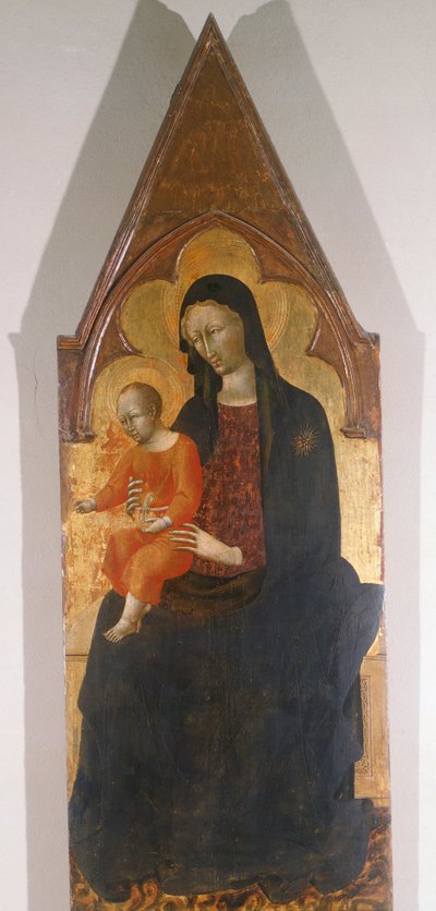 مادونا والطفل ، تفاصيل بوليتش ​​بقلم جيوفاني دي باولو (1403-1482) بواسطة جيوفاني دي باولو