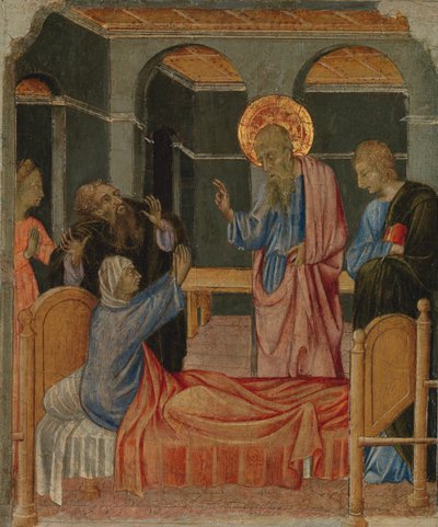 القديس يوحنا الإنجيلي يرفع دروسيانا ، كاليفورنيا. 1460. بواسطة جيوفاني دي باولو
