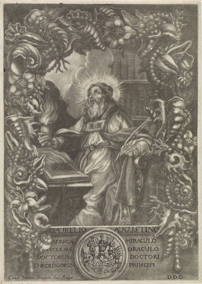 Portret van H. Augustinus بواسطة جيرارد فان دير بروجن