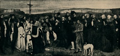 جنازة في Ornans ، c1850 ، 1935. بواسطة جيرودون